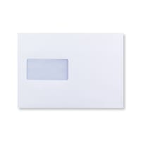 C5 White Wallet Opaque Window Self-Seal Envelopes 120gsm