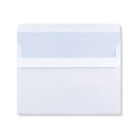 162x229mm C5 WHITE WALLET SELF-SEAL WINDOW 45x90mm 60UP 20LEFT 90gsm OPAQUE