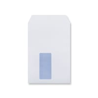 9.02 x 6.38 " White Open Top Window (72up) Self Seal 60lb Blue Opaque Envelopes