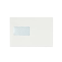 C5+ White Wallet Opaque Window Envelopes 120gsm