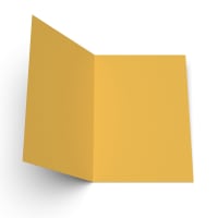 Dark Yellow 5 x 7 Single Folded Card Blanks 300gsm (127 x 178mm)