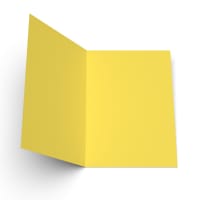 Mid Yellow 5 x 7 Single Folded Card Blanks 300gsm (127 x 178mm)