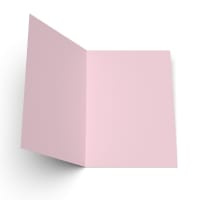 Pale Pink 5 x 7 Single Folded Card Blanks 300gsm (127 x 178mm)