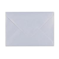 4.92 x 6.89 " Snow White Pearlescent Wallet Gummed Plain 60lb Wove Envelopes