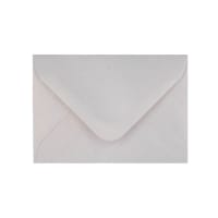 70x100mm Snow White Pearlescent Wallet Gummed Plain 90gsm Wove Envelopes