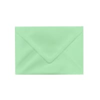 4.49 x 6.38 " Pale Green Wallet Gummed Plain 68lb Wove Envelopes
