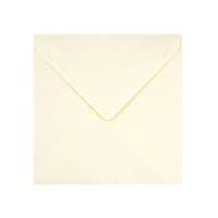 6.1 x 6.1 " Ivory Fine Linen Square Gummed Plain 91lb Envelopes