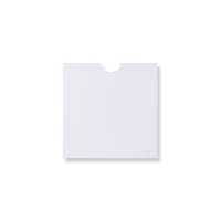 125X125 WHITE ALL BOARD SQUARE OPEN TOP PLAIN 300GSM WOVE