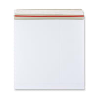 300x300 White All Board Pocket Peel & Seal Plain 350gsm Wove With Red Rippa Strip Envelopes