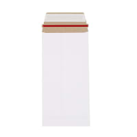 8.66 x 4.33 " White All Board Open Top Peel & Seal Red Rippa 350 Gsm Envelopes