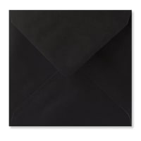 130mm Square Black Envelopes 100gsm