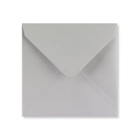 130x130mm Light Grey Wallet V Flap Gummed Plain 120gsm Envelopes