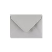 3.23 x 4.45 " Light Grey Wallet V Flap Gummed Plain 80lb Envelopes