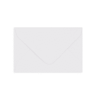 2.44 x 3.7 " White Wallet V Flap Gummed Plain 88lb Envelopes