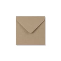 4.57 x 4.57 " Fleck Kraft Square Gummed Plain 74lb Envelopes