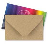 2.44 x 3.7 " Fleck Kraft Wallet Gummed Plain 74lb Envelopes
