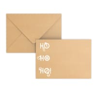 Christmas envelope HO HO HO recycled kraft 162x229 mm (C5)