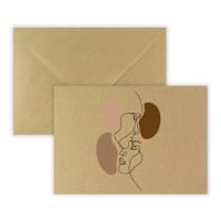 C5 Kraft Printed Love Wedding Envelopes