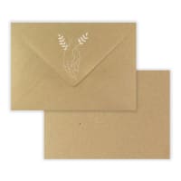 C5 Kraft Printed Bond Wedding Envelopes