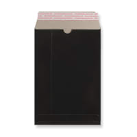 9.25 x 6.38 " Black All Board Peel & Seal Envelopes