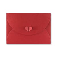 C5 Cardinal Red Butterfly Closure Envelopes 250gsm