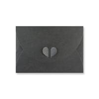 C6 Slate Grey Butterfly Closure Envelopes 250gsm
