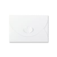 C6 White Butterfly Closure Envelopes 250gsm