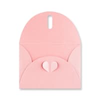 C7 Baby Pink Butterfly Closure Envelopes 250gsm