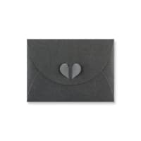 3.23 x 4.45 " Slate Grey 250gsm Butterfly Closure Envelopes