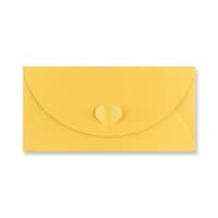 4.33 x 8.66 " Golden Yellow 250gsm Butterfly Closure Envelopes