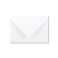 102x146mm White Wallet Gummed V Flap 120gsm Non-opaque Envelopes