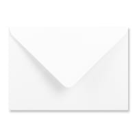 4.37 x 6.18 " White Wallet Gummed Diamond Flap 80lb Wove Envelopes