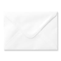 120x165mm White Wallet Gummed V Flap 120gsm Non-opaque Envelopes
