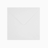 113x113mm WHITE SQUARE GUMMED V FLAP 120GM NON-OPAQUE