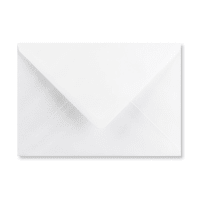 176x250mm White Wallet Gummed V Flap 120gsm Wove Envelopes