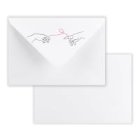 White Wedding Envelope 