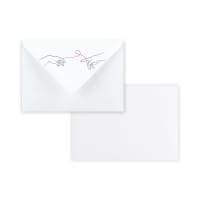 C6 White Printed Destiny Wedding Envelopes