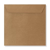 Silk Textured Bronze 130mm Square Wedding Envelopes