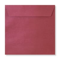 Silk Textured Claret 130mm Square Wedding Envelopes