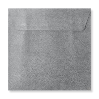 5.12 x 5.12 " Mid Grey Textured Silk 80lb Peel & Seal Envelopes