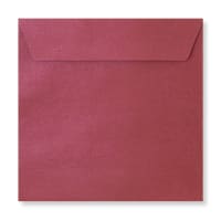 Silk Textured Claret 155mm Square Wedding Envelopes