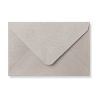 2.44 x 3.7 " Silver Grey Textured Silk 80lb Gummed Envelopes