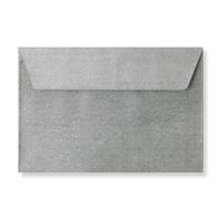 4.49 x 6.38 " Silver Textured Silk 80lb Peel & Seal Envelopes