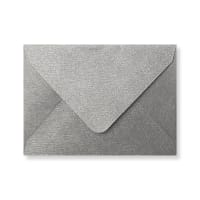 3.23 x 4.45 " Silver Textured Silk 80lb Gummed Envelopes