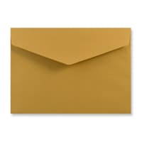 6.38 x 9.02 " Gold Wallet V Flap P & S 74lb Envelopes