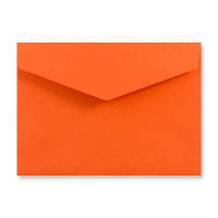 6.38 x 9.02 " Orange Wallet V Flap P & S 74lb Envelopes