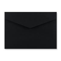 4.49 x 6.38 " Black Wallet V Flap P & S 80lb Envelopes
