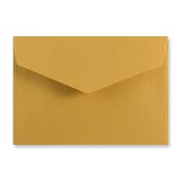 114x162mm C6 Gold Wallet V Flap P & S 120gsm Envelopes