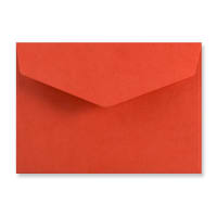 4.49 x 6.38 " Red Wallet V Flap P & S 74lb Envelopes