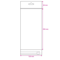 230x120 Cello Peel & Seal With Header Envelopes